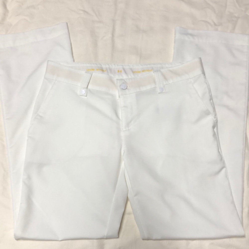 White under armor performance golf pants